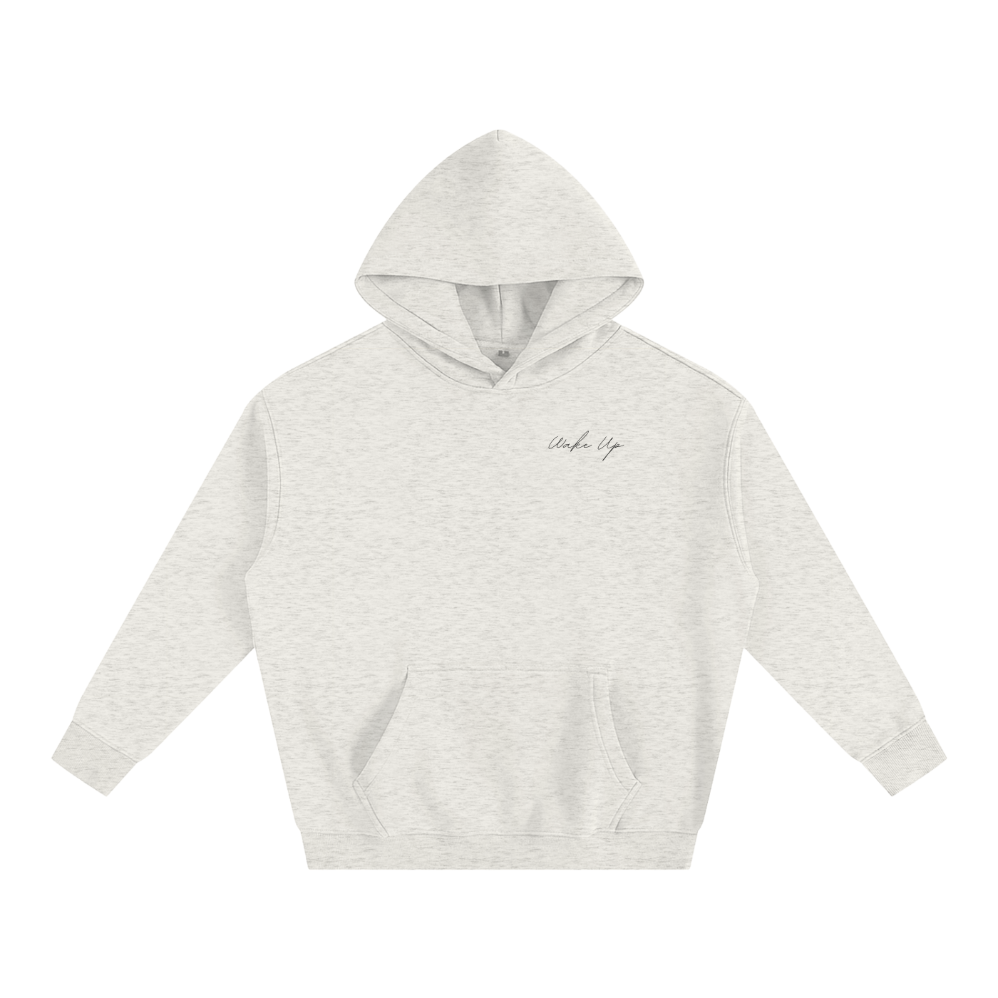 WAKE UP Oversized Fleeced Hoodie