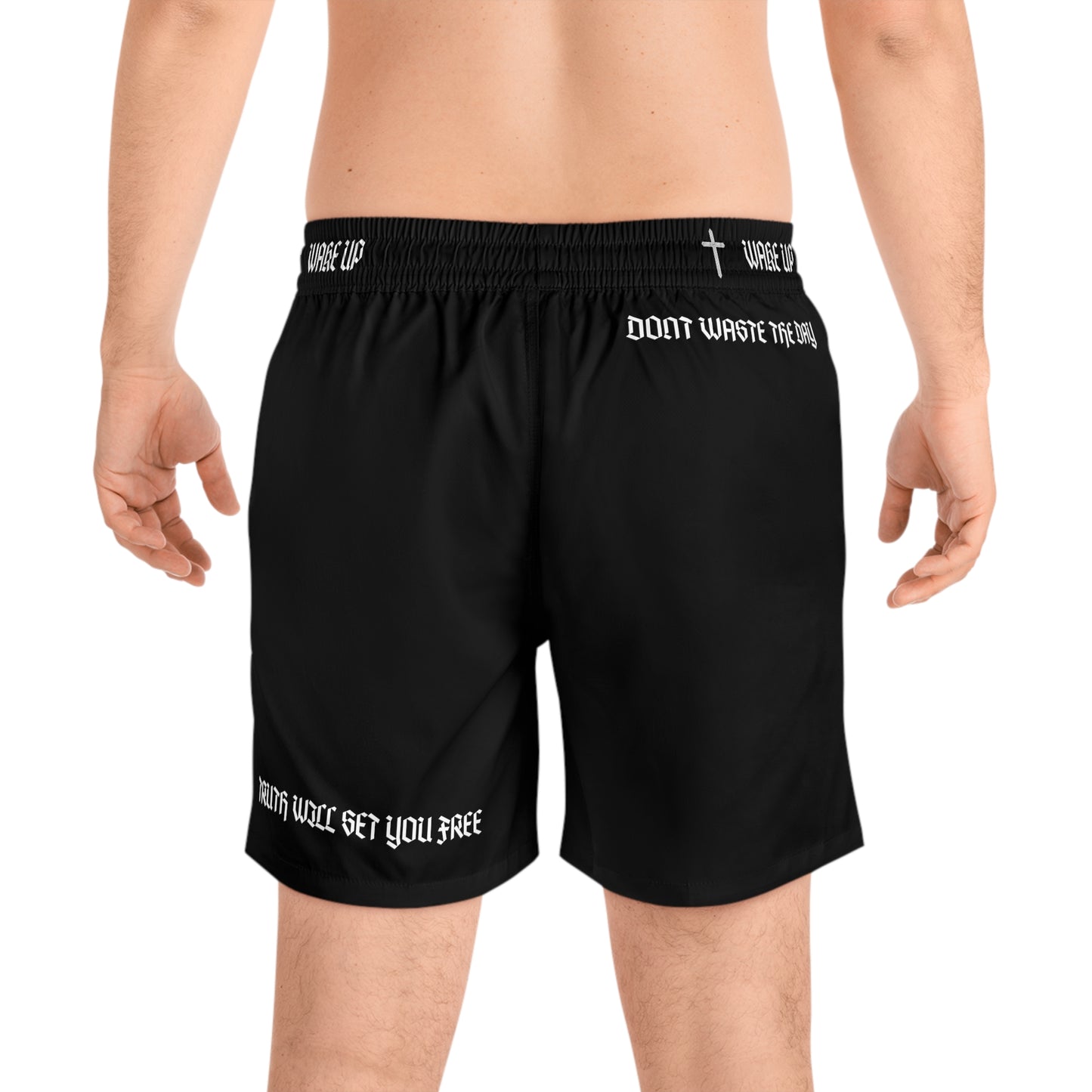T.W.S.Y.F. Swim Shorts (BLACK)
