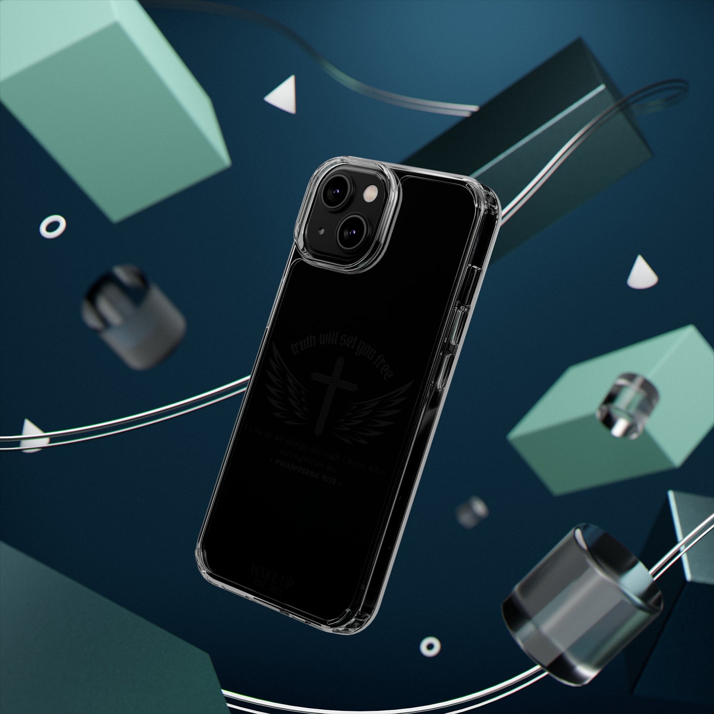 T.W.S.Y.F. Clear Phone Case (BLACK)