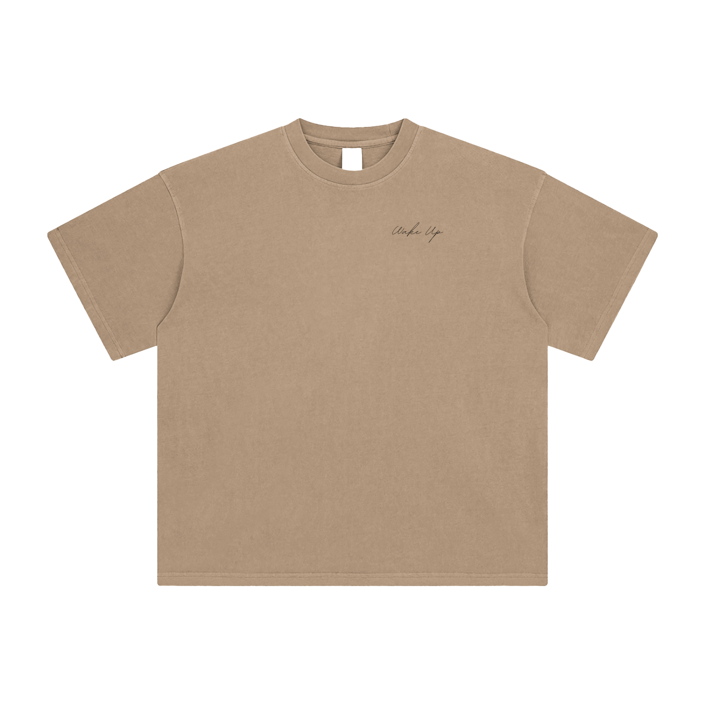WAKE UP Enzyme Washed T-Shirt