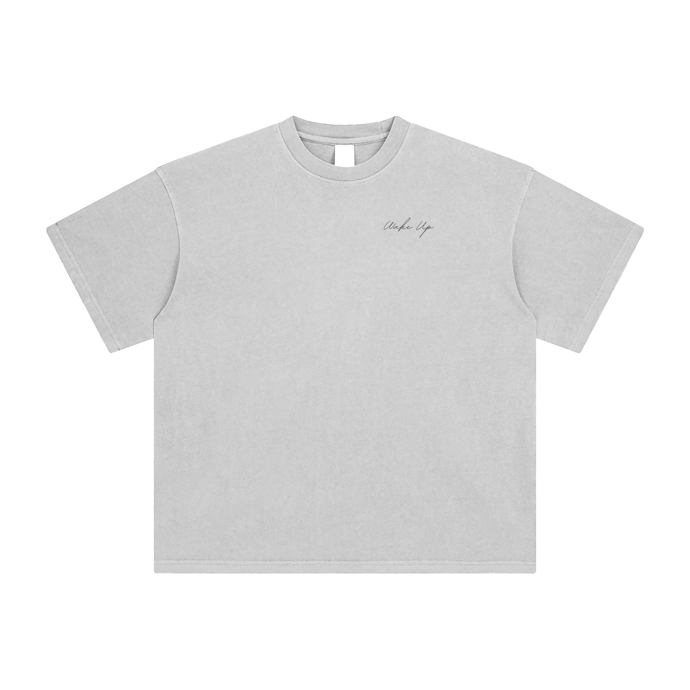 WAKE UP Enzyme Washed T-Shirt