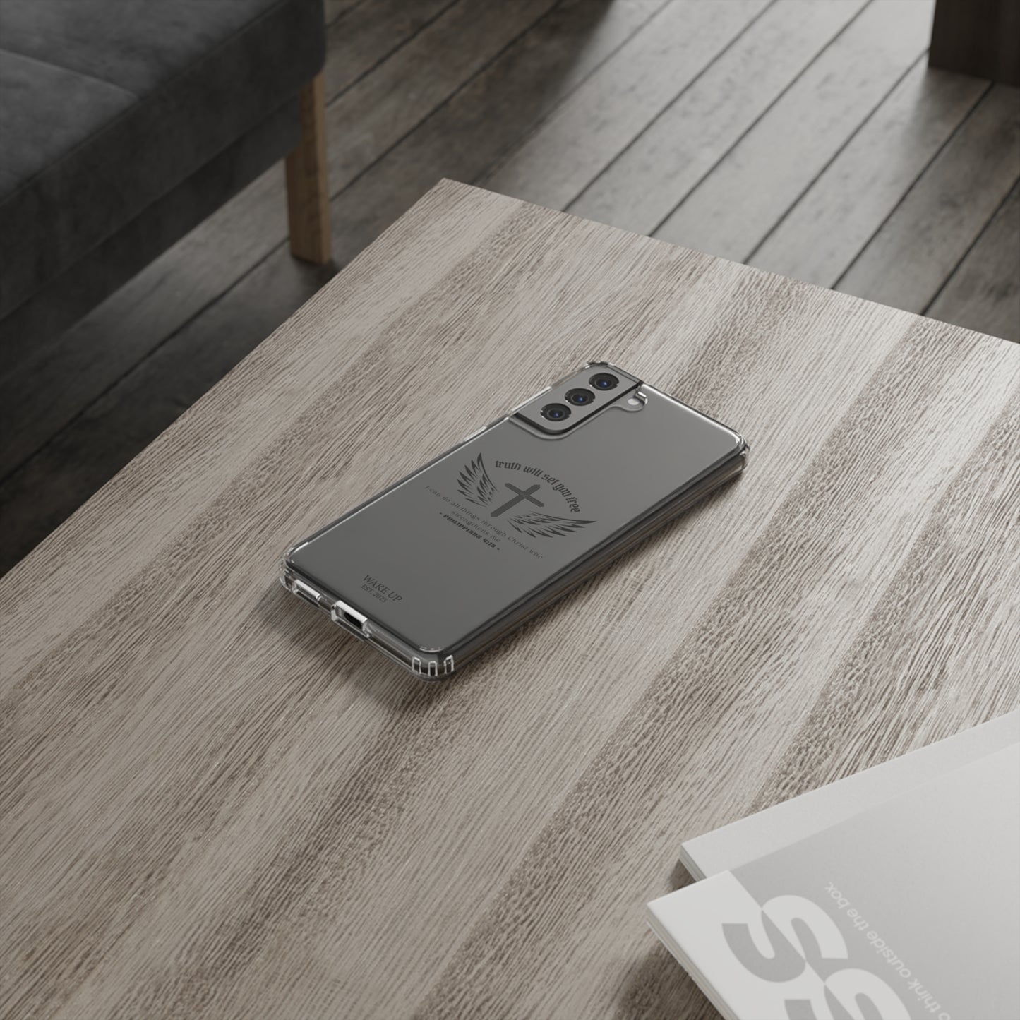 T.W.S.Y.F. Clear Phone Case (BLACK)