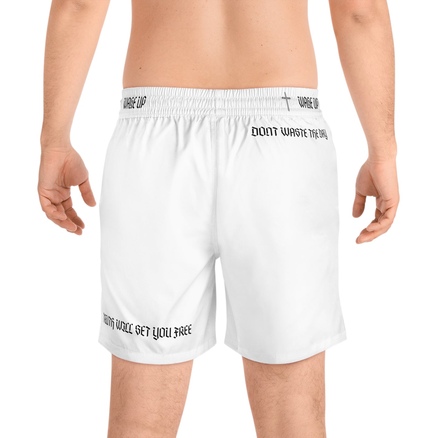 T.W.S.Y.F. Swim Shorts (WHITE)