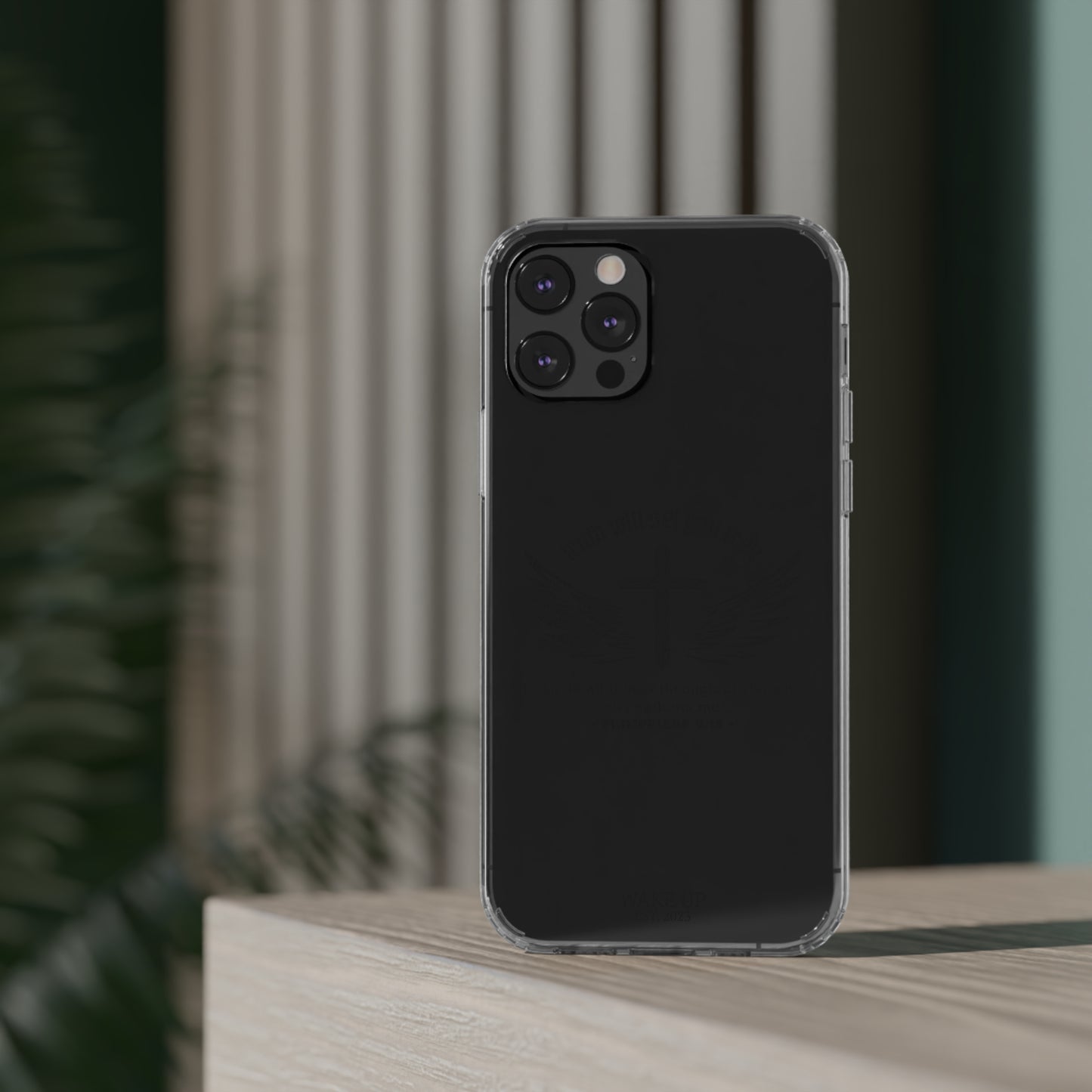 T.W.S.Y.F. Clear Phone Case (BLACK)