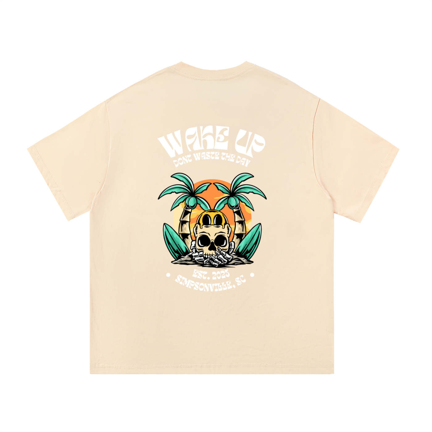 WAKE UP Summer Skull Tee