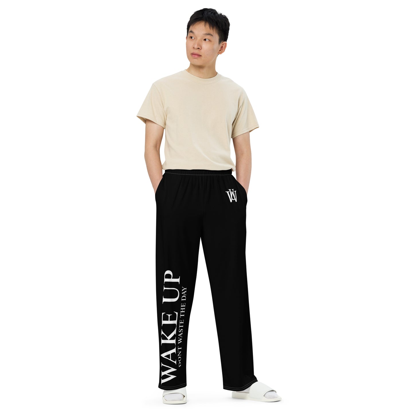 WAKE UP Pajama Pants (BLACK)