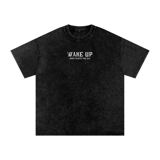 WAKE UP Oversized Heavy T-Shirt
