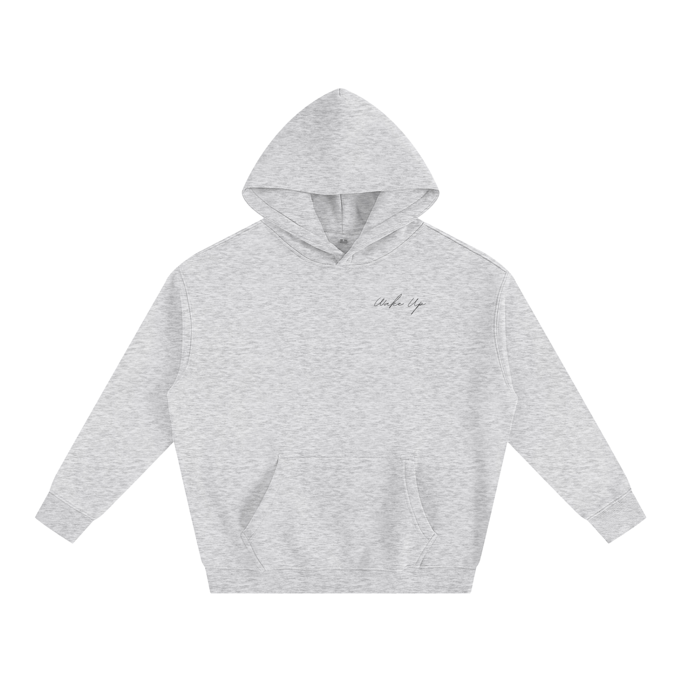 WAKE UP Oversized Fleeced Hoodie
