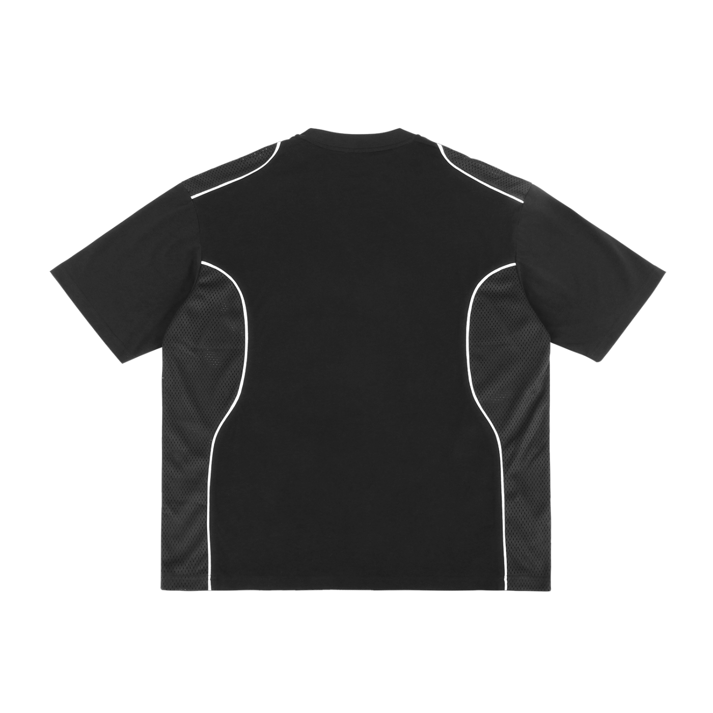 WAKE UP Contrast Piped Panel T-Shirt