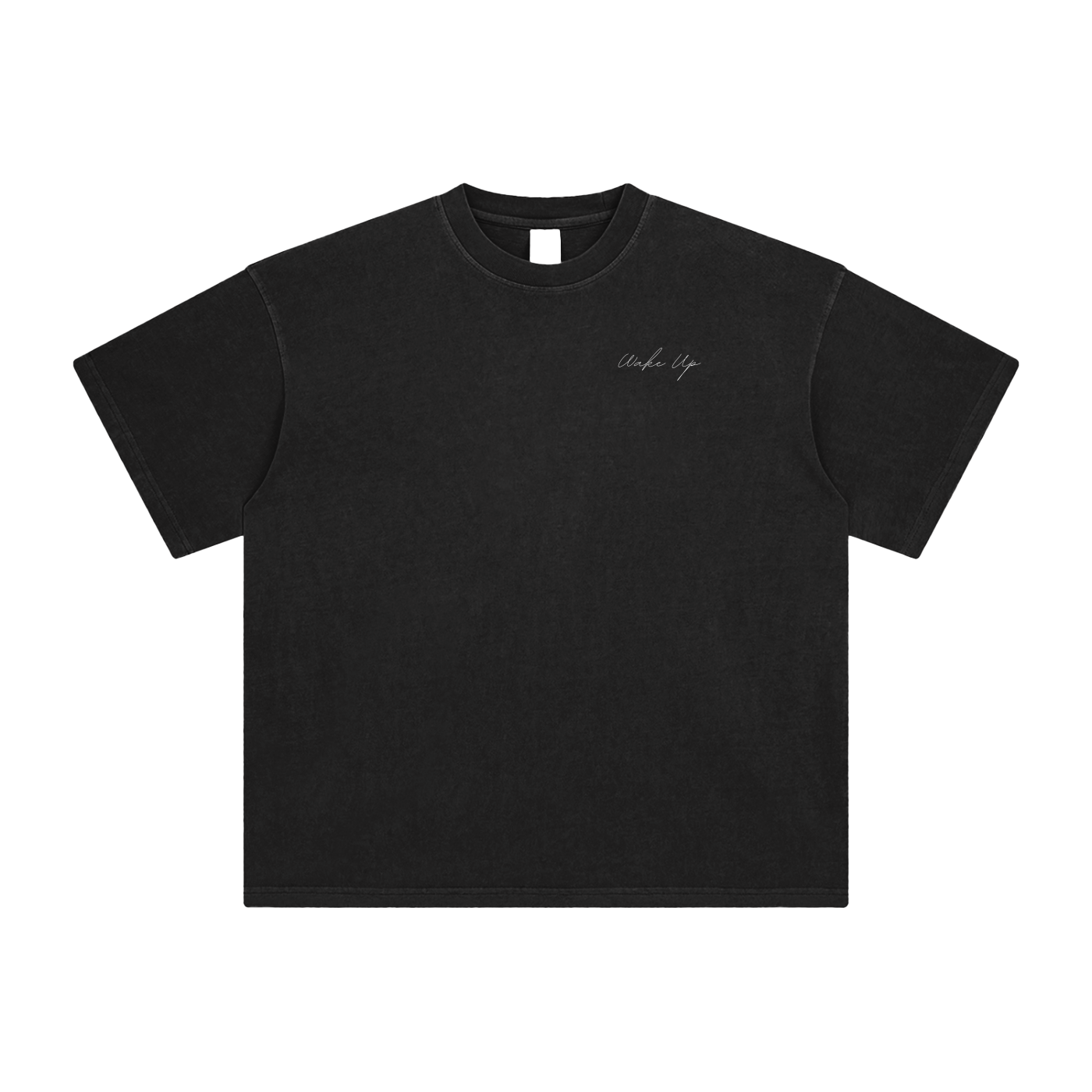 WAKE UP Enzyme Washed T-Shirt