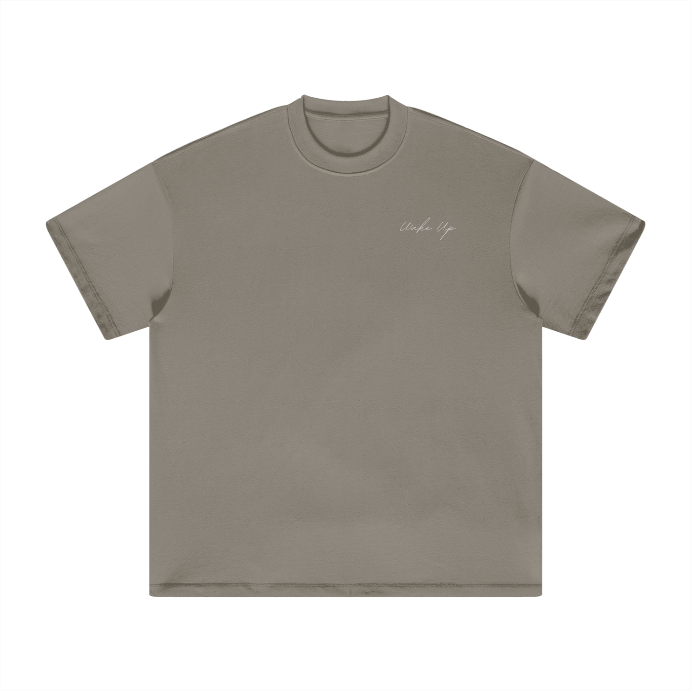 WAKE UP Heavyweight Earth Tone T-Shirt