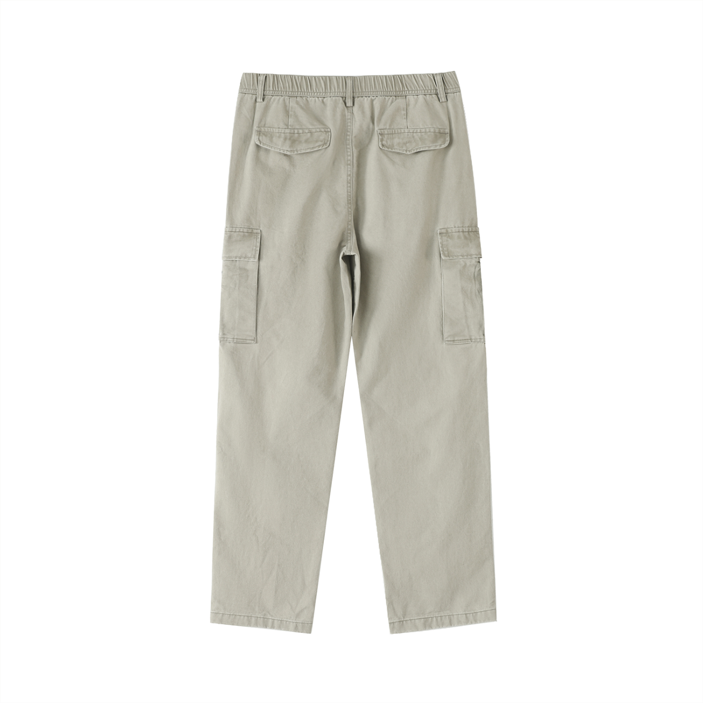 WAKE UP Cotton Elastic-Waist Cargo Pants