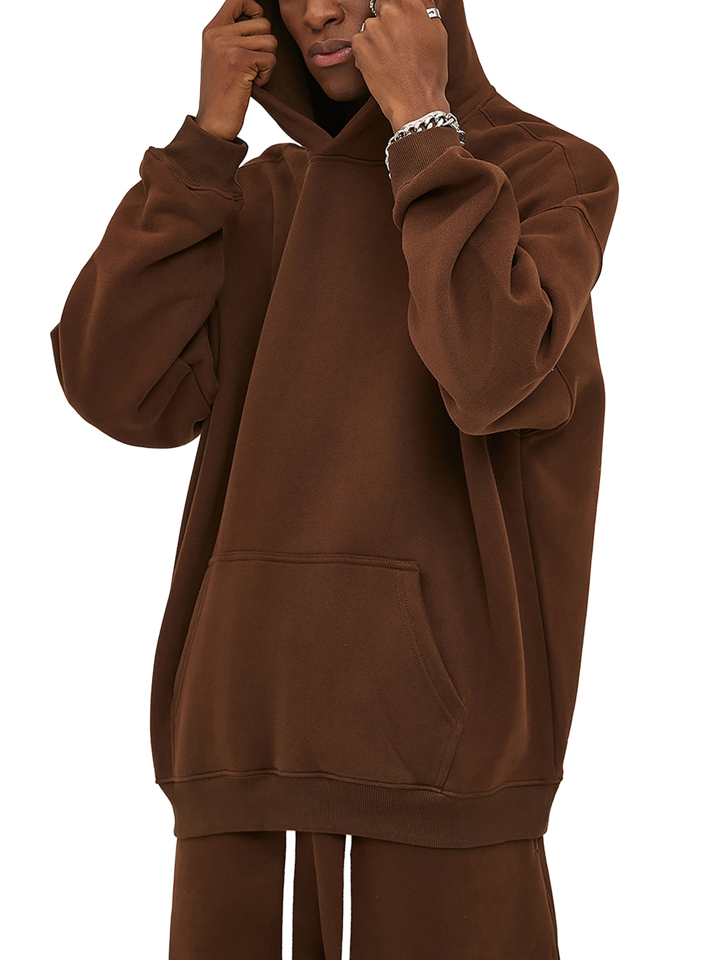WAKE UP Oversized Fleeced Hoodie