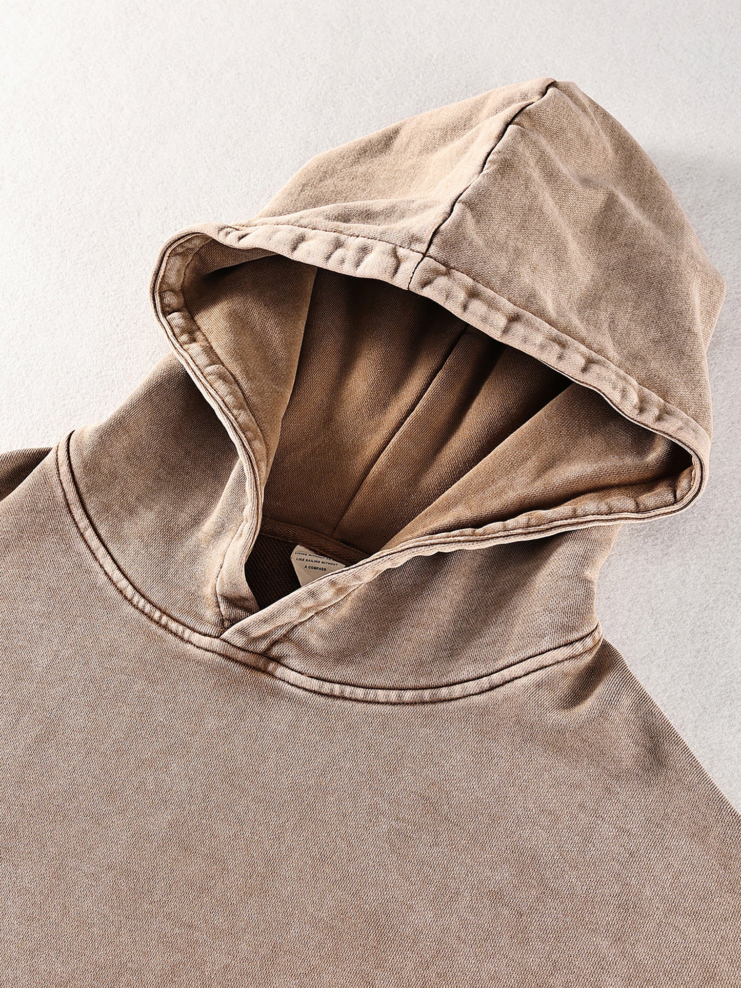 WAKE UP Oversized Snow Washed Hoodie