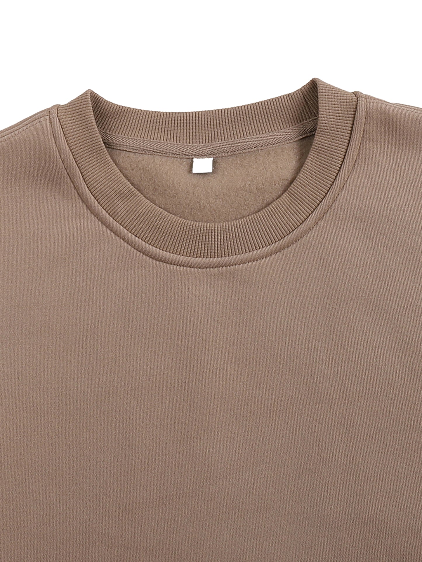 WAKE UP Heavy Simple Fleece Sweatshirt