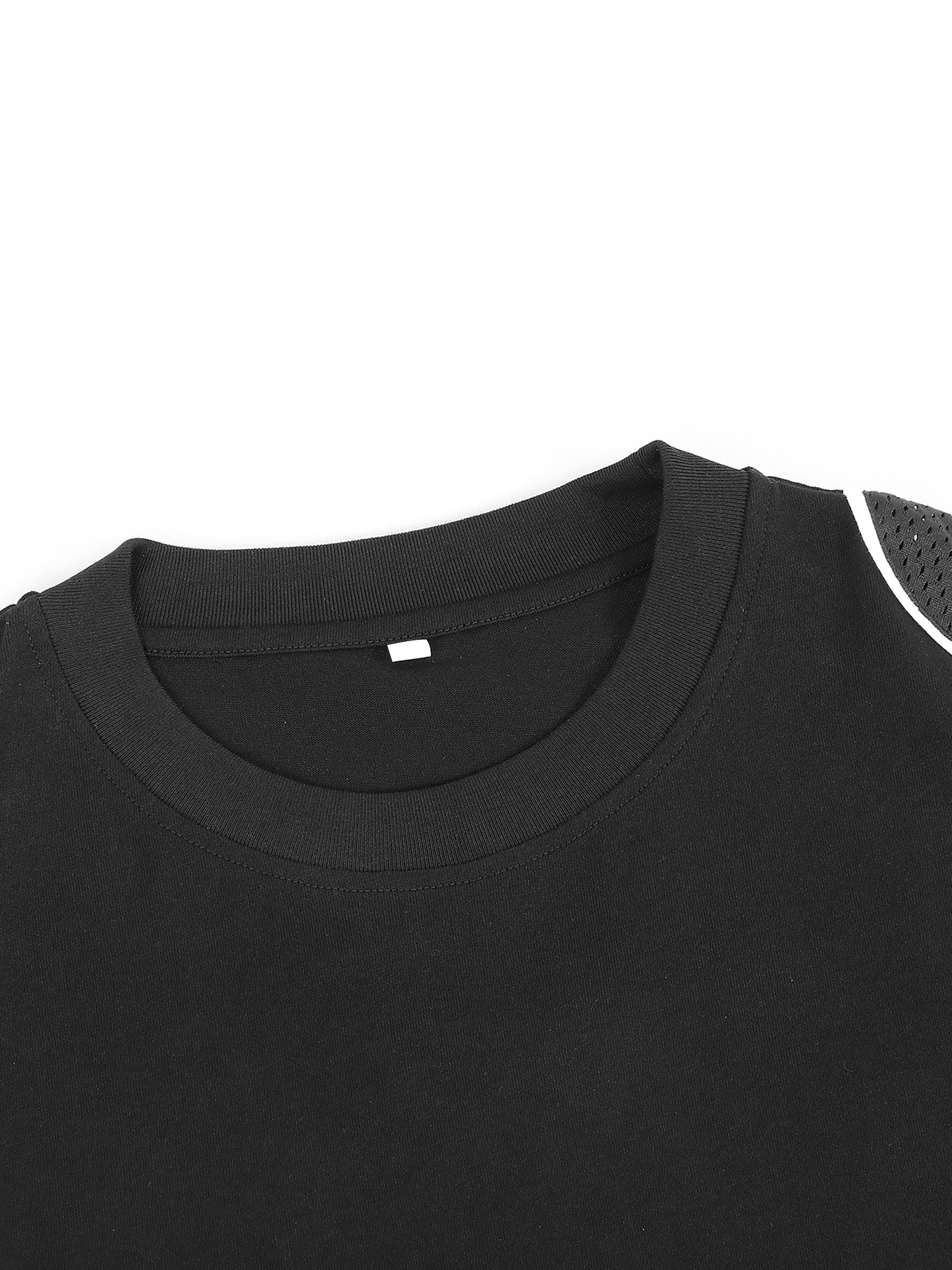 WAKE UP Contrast Piped Panel T-Shirt