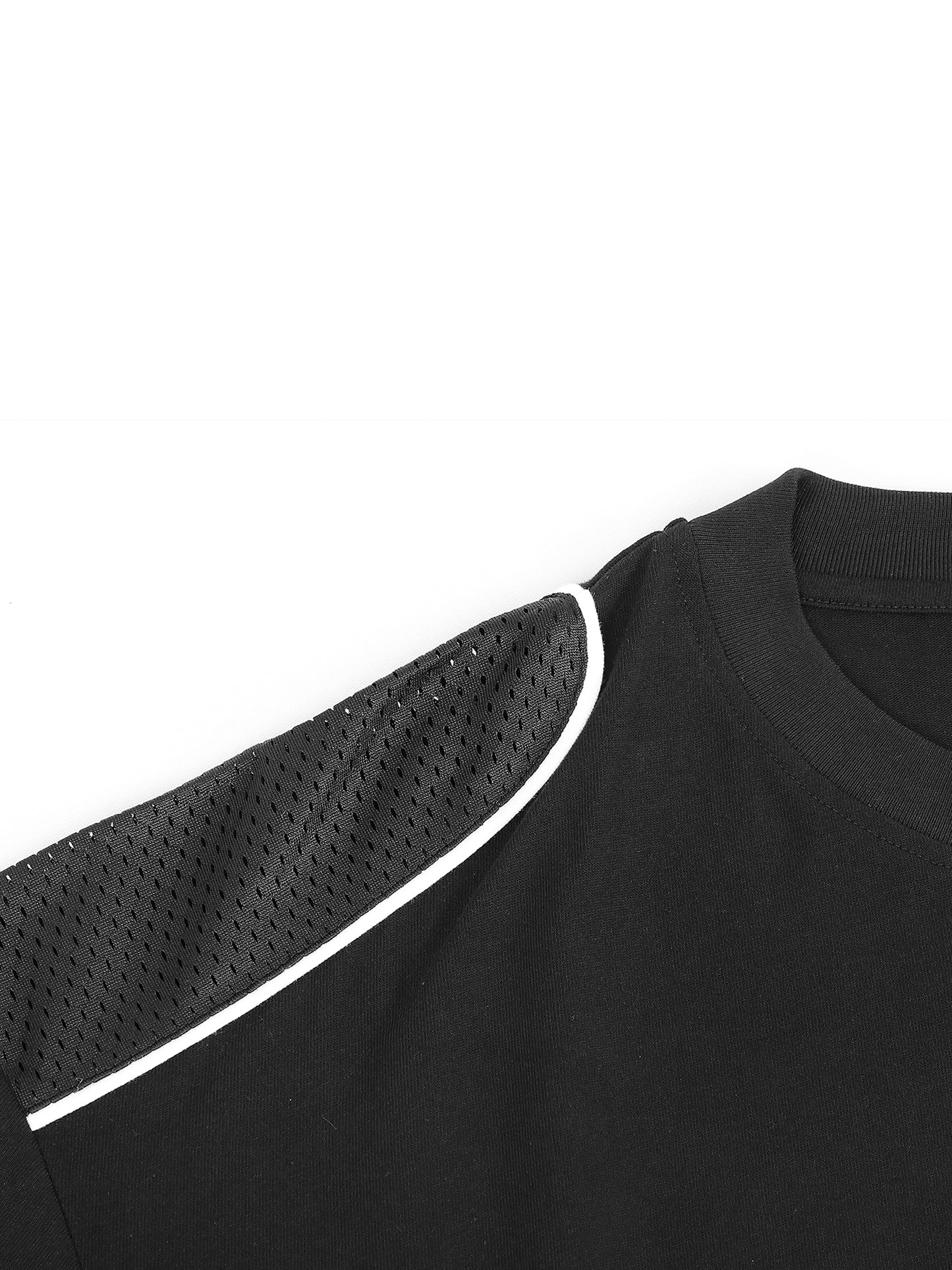 WAKE UP Contrast Piped Panel T-Shirt