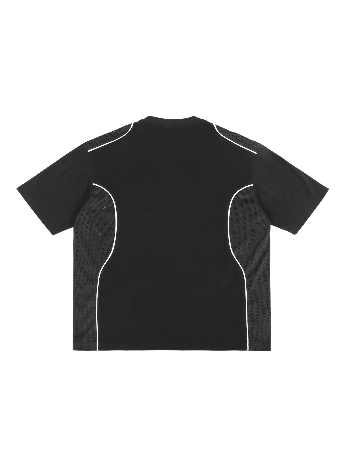 WAKE UP Contrast Piped Panel T-Shirt
