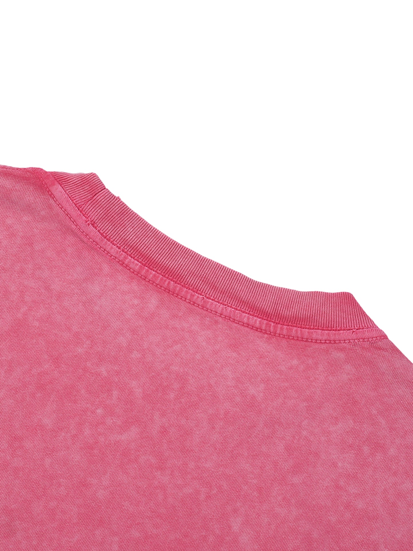 WAKE UP Snow Washed Frayed Long Sleeve