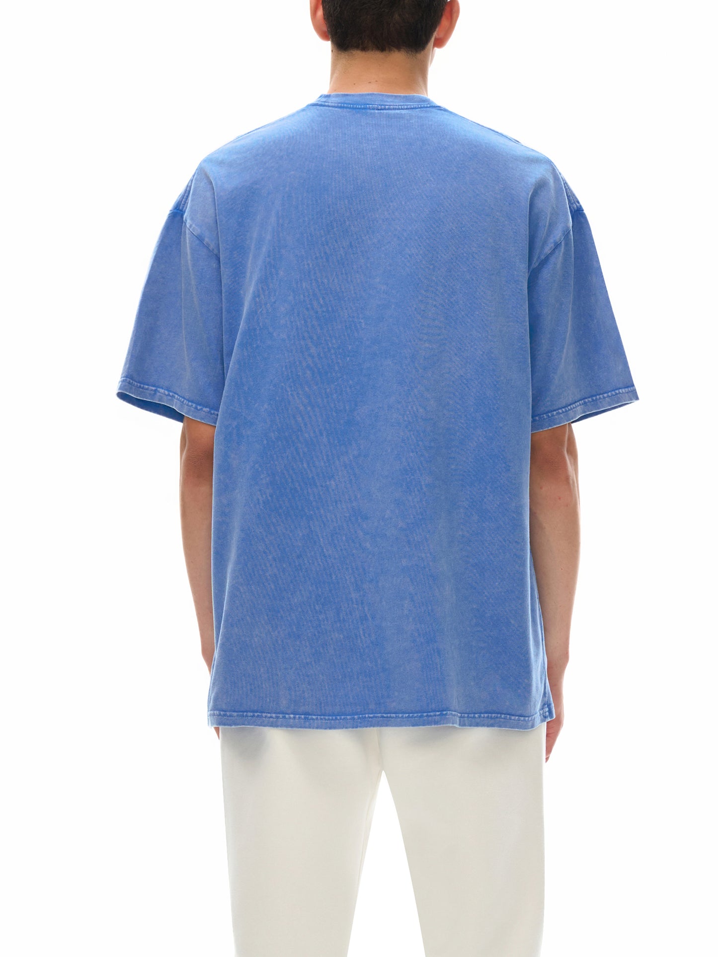 WAKE UP Snow Washed Oversized Cotton T-Shirt