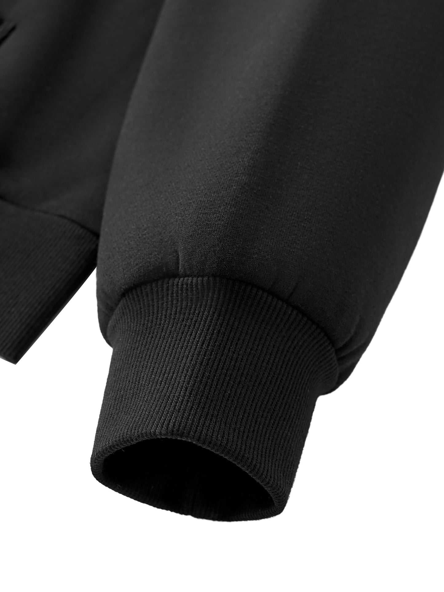 WAKE UP Fleeced Full-Zip Boxy Hoodie