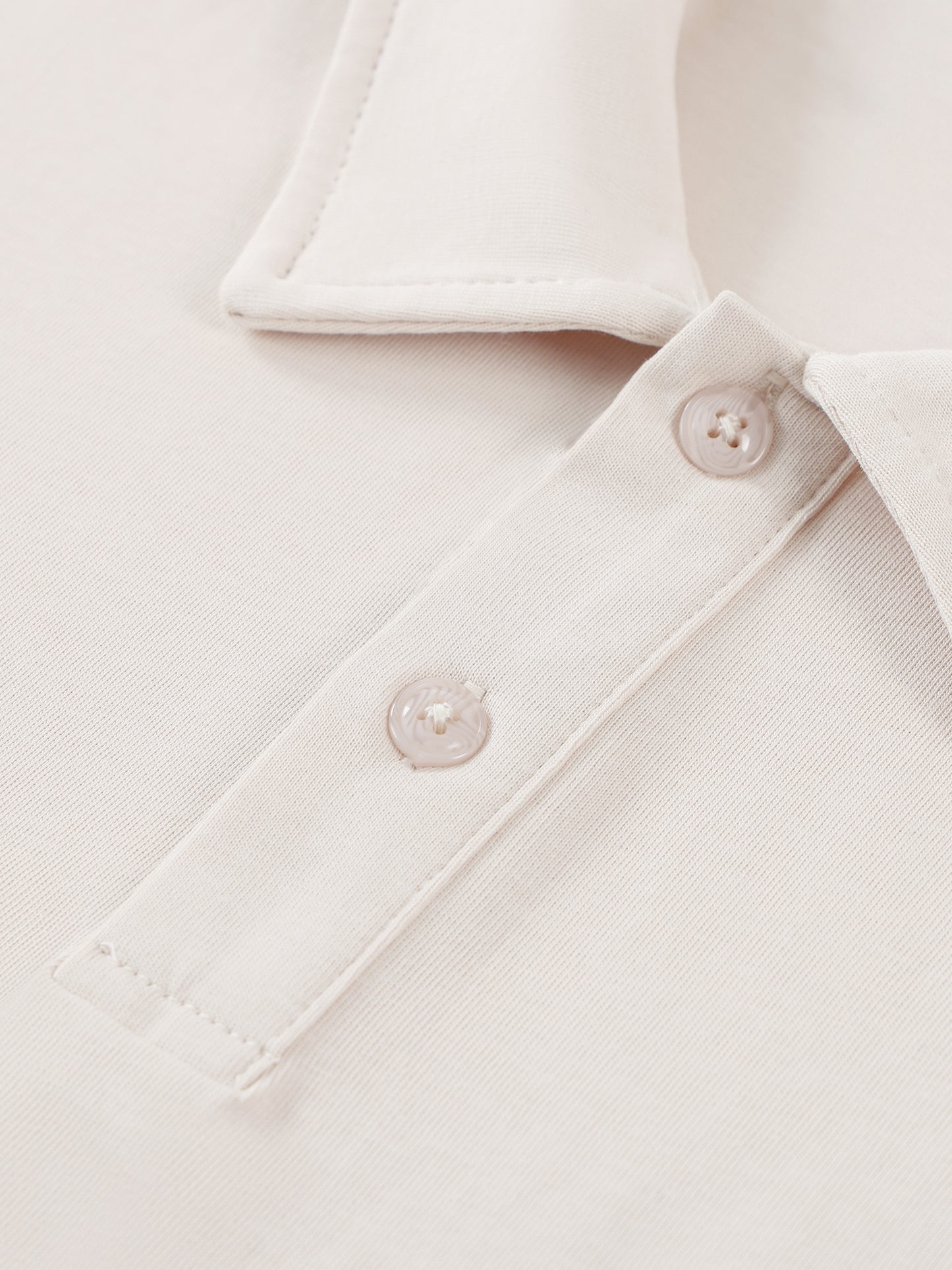 WAKE UP Contrast Panel Cotton Polo Shirt