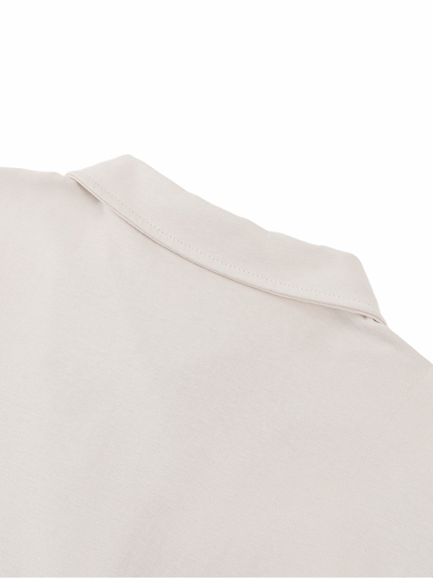 WAKE UP Contrast Panel Cotton Polo Shirt