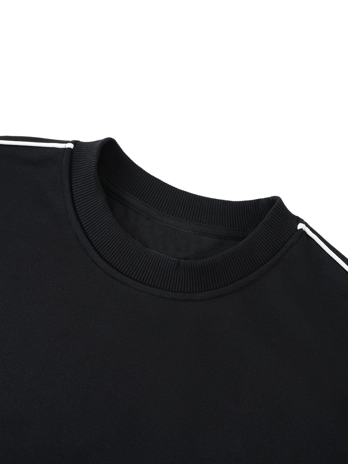 WAKE UP Oversized Crewneck Taped Sweatshirt