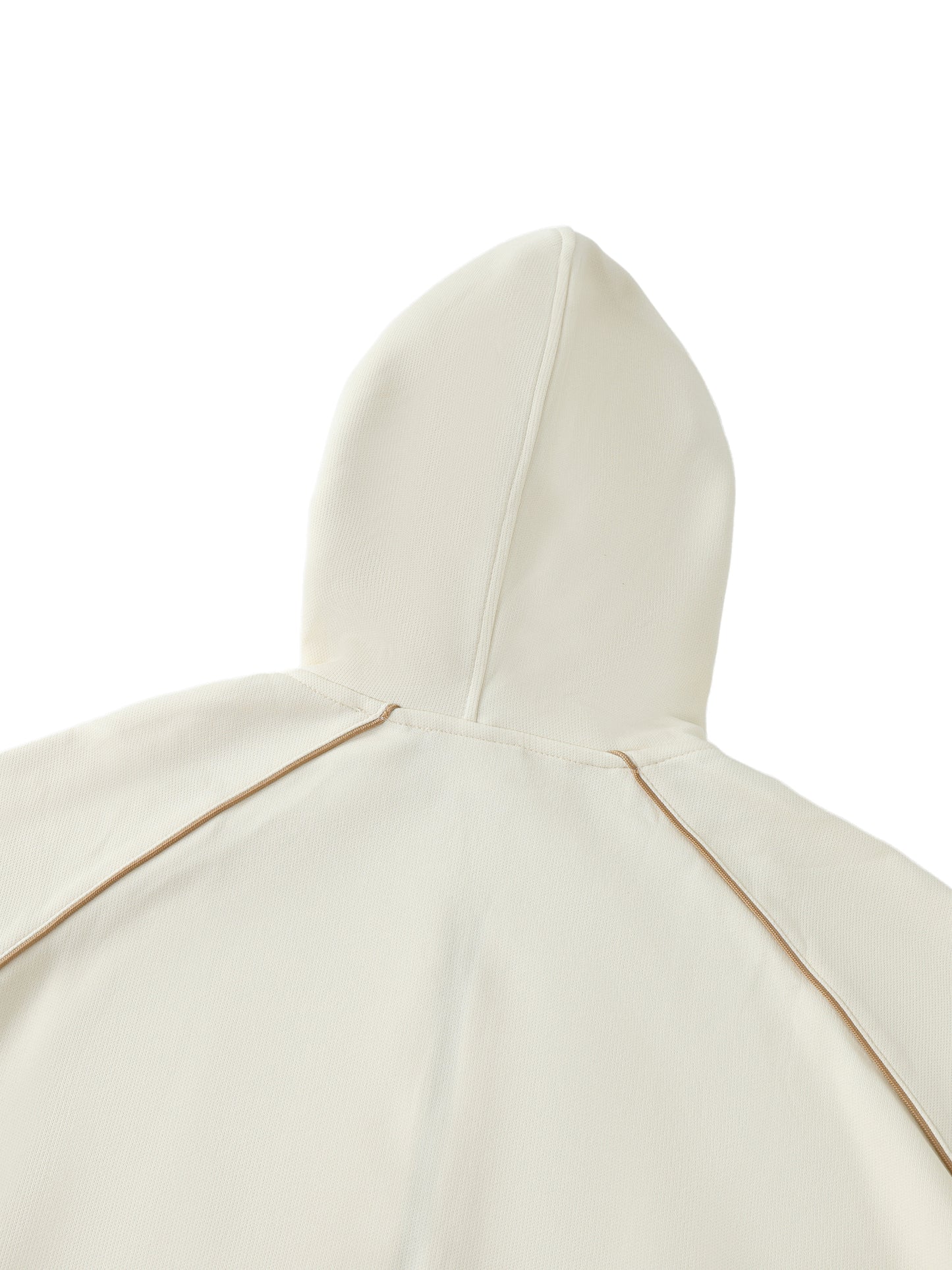 WAKE UP Striped Trim Zip-Up Hoodie