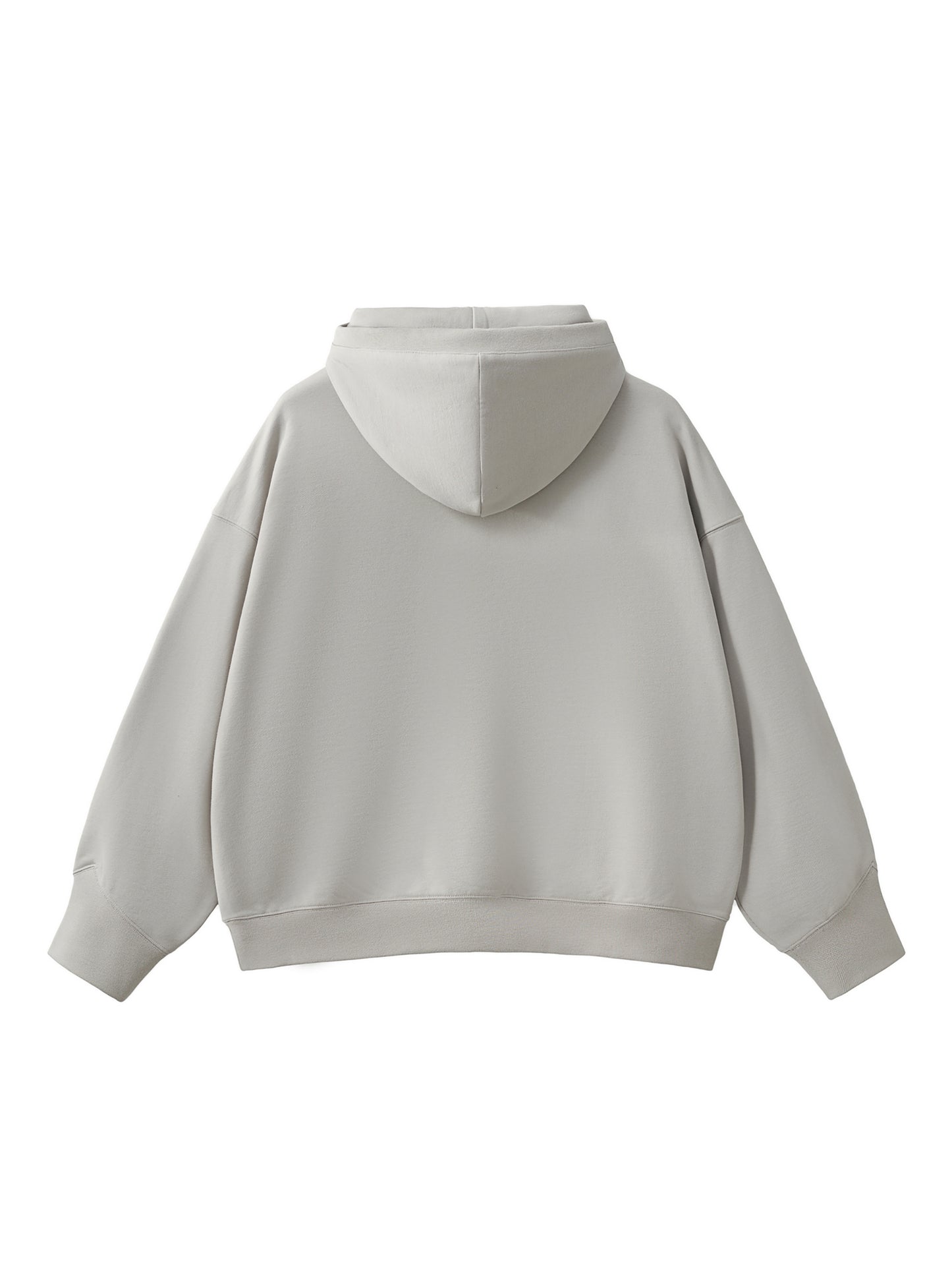 WAKE UP Big Hood Half-Zip Fleece Hoodie