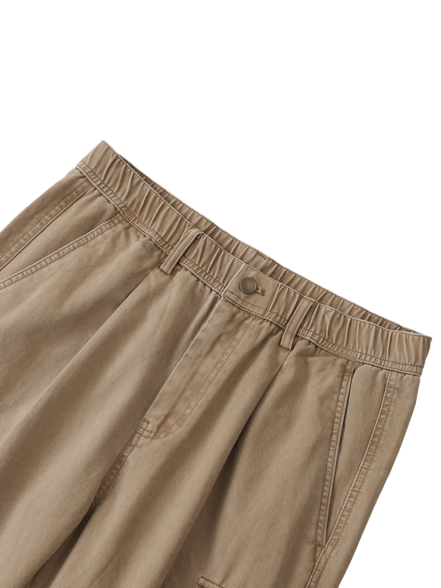 WAKE UP Cotton Elastic-Waist Cargo Pants