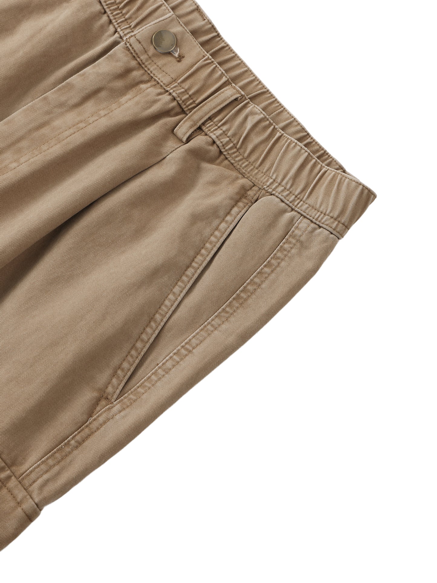 WAKE UP Cotton Elastic-Waist Cargo Pants
