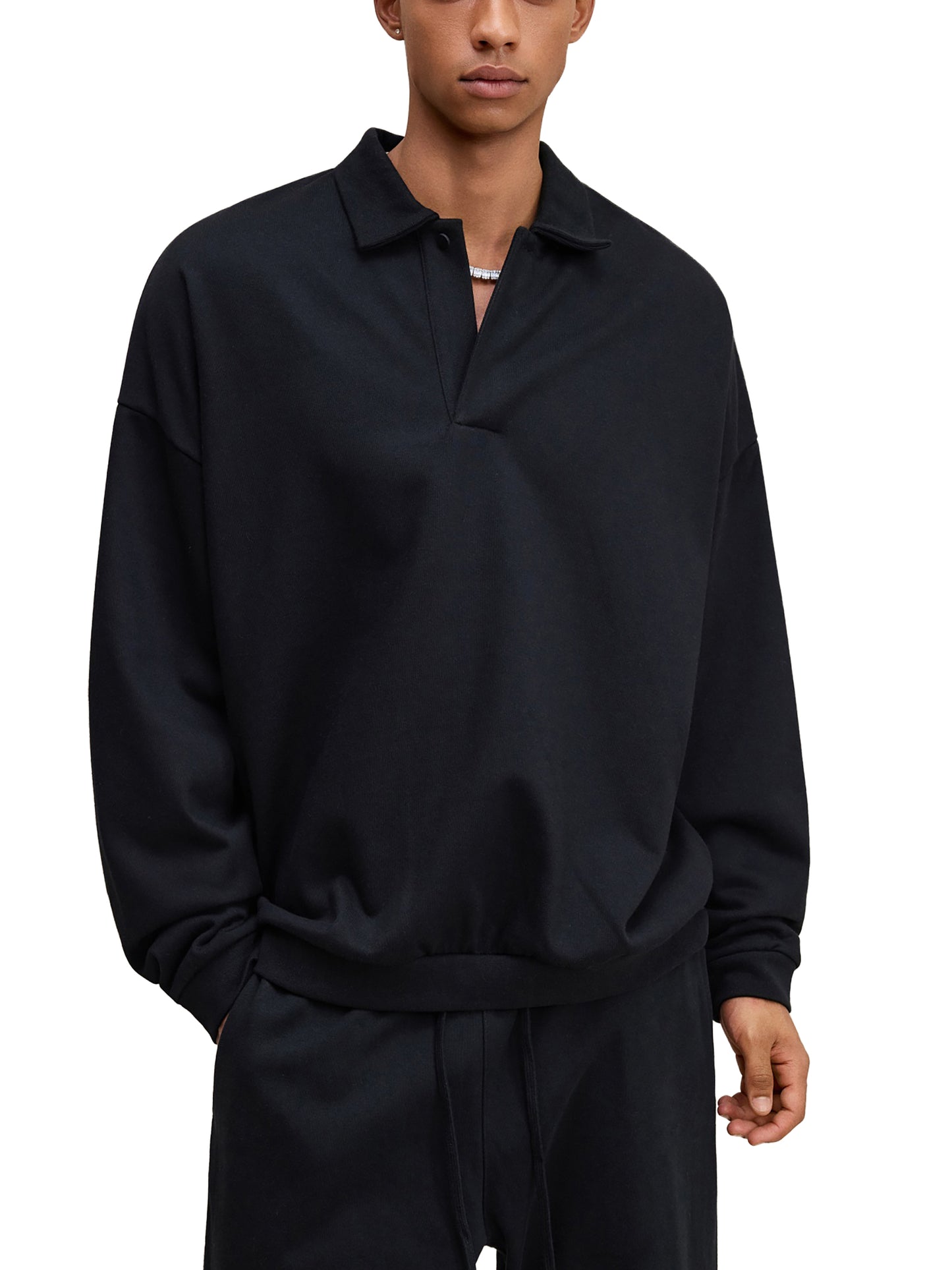 WAKE UP Heavyweight Fleece Polo Sweatshirt