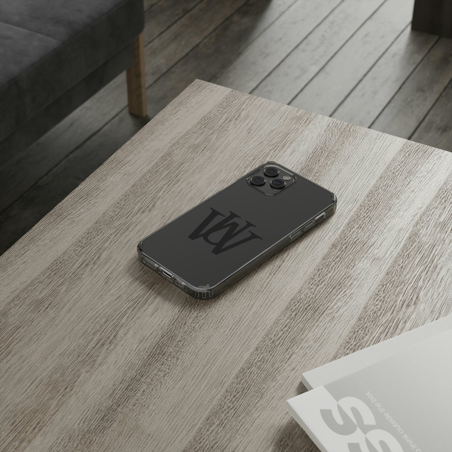 WAKE UP Phone Case (CLEAR BLACK)