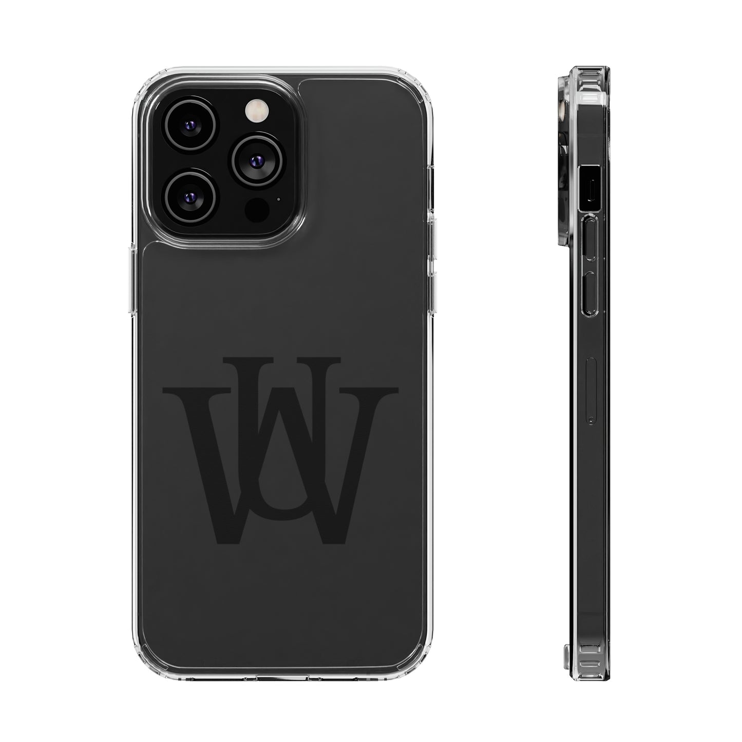 WAKE UP Phone Case (CLEAR BLACK)