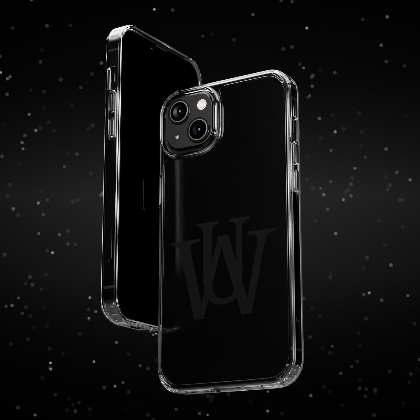 WAKE UP Phone Case (CLEAR BLACK)