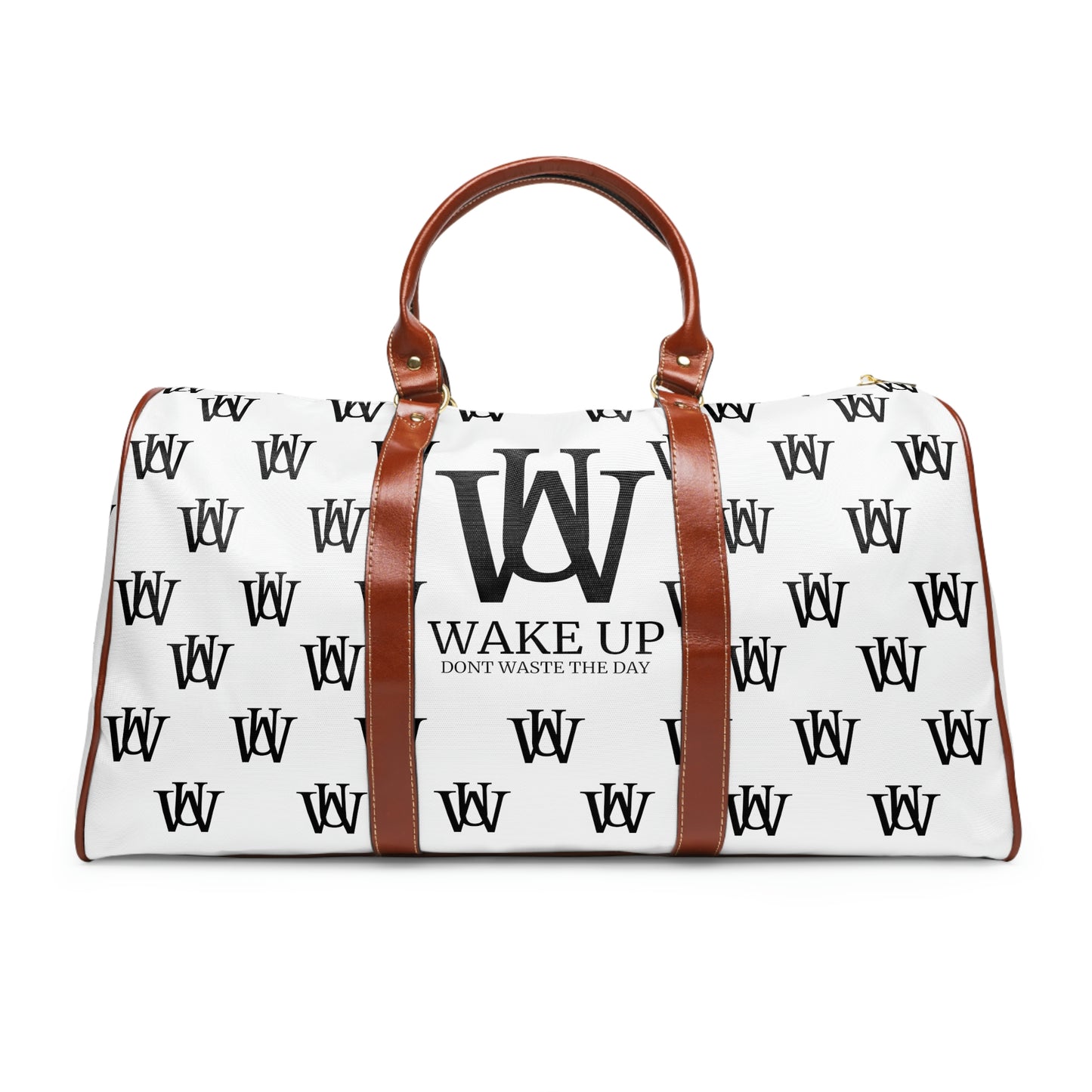 WAKE UP Waterproof Duffle Bag (WHITE)