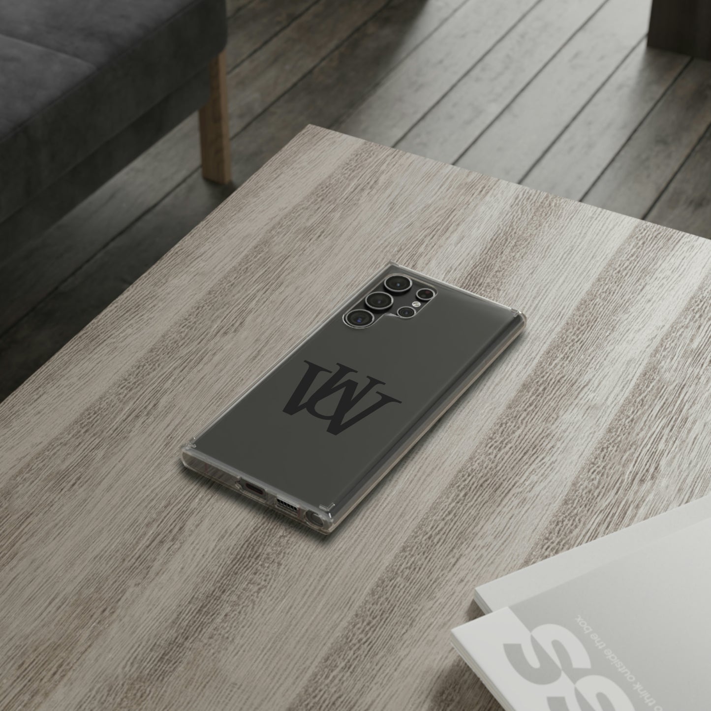 WAKE UP Phone Case (CLEAR BLACK)