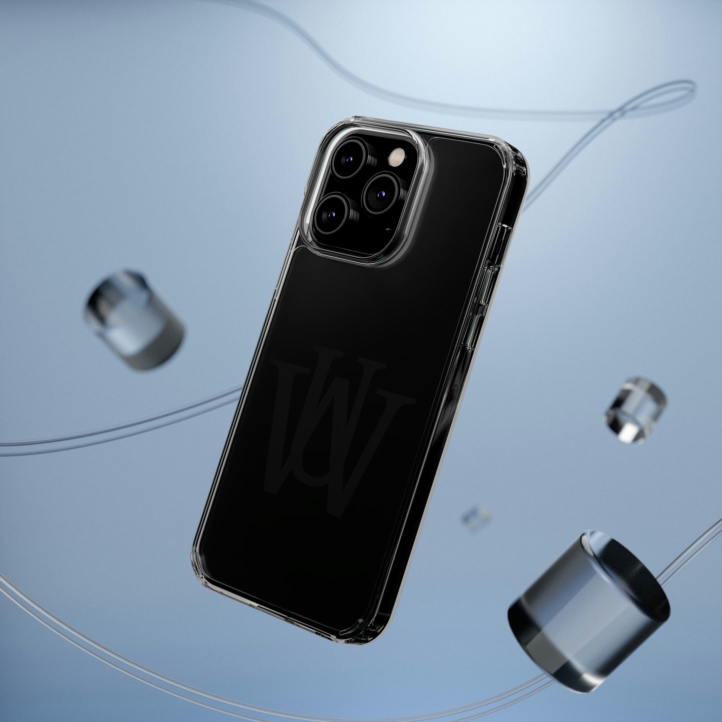 WAKE UP Phone Case (CLEAR BLACK)