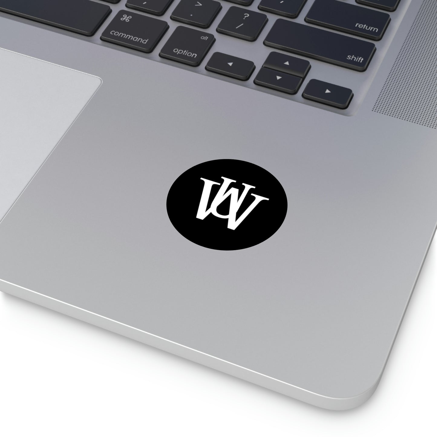 WAKE UP Round Vinyl Stickers (BLACK)
