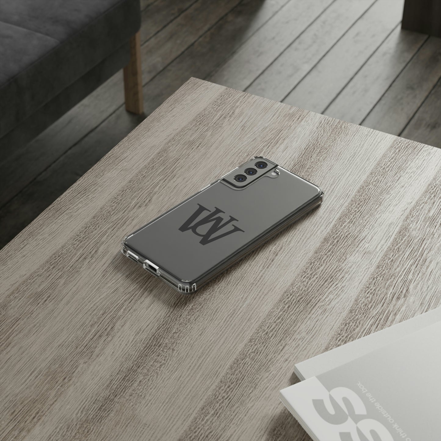WAKE UP Phone Case (CLEAR BLACK)