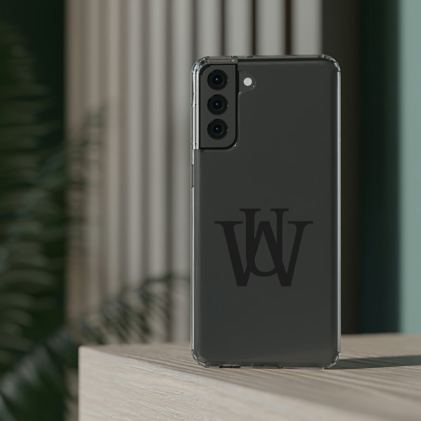 WAKE UP Phone Case (CLEAR BLACK)