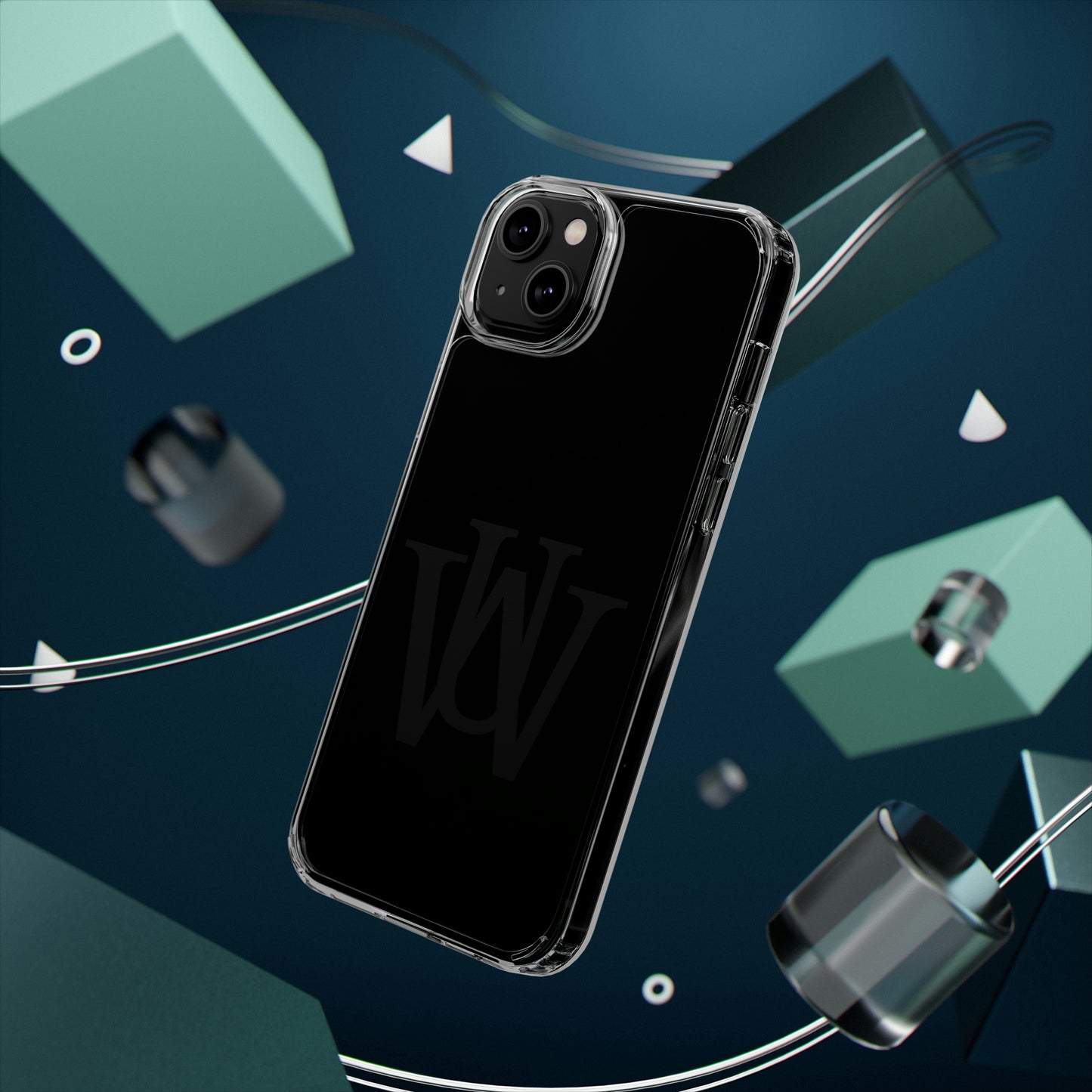 WAKE UP Phone Case (CLEAR BLACK)