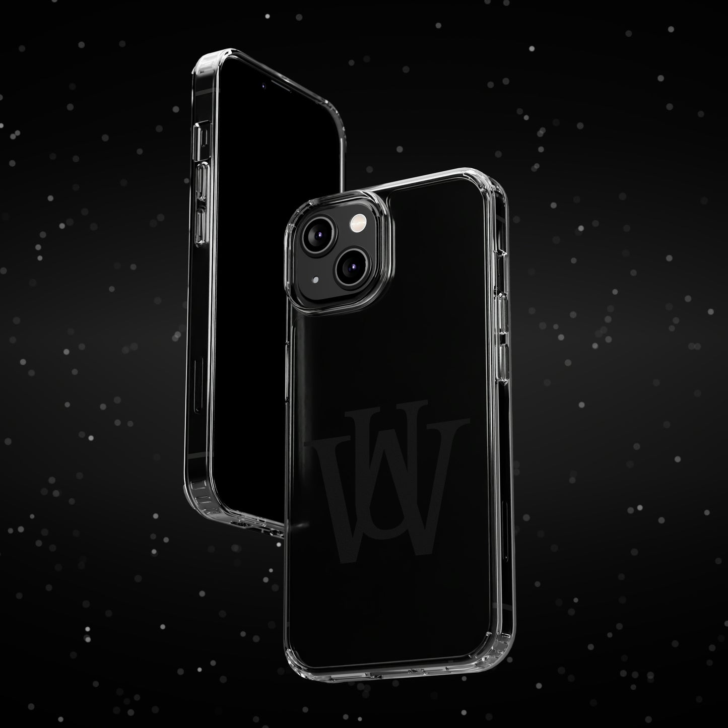 WAKE UP Phone Case (CLEAR BLACK)