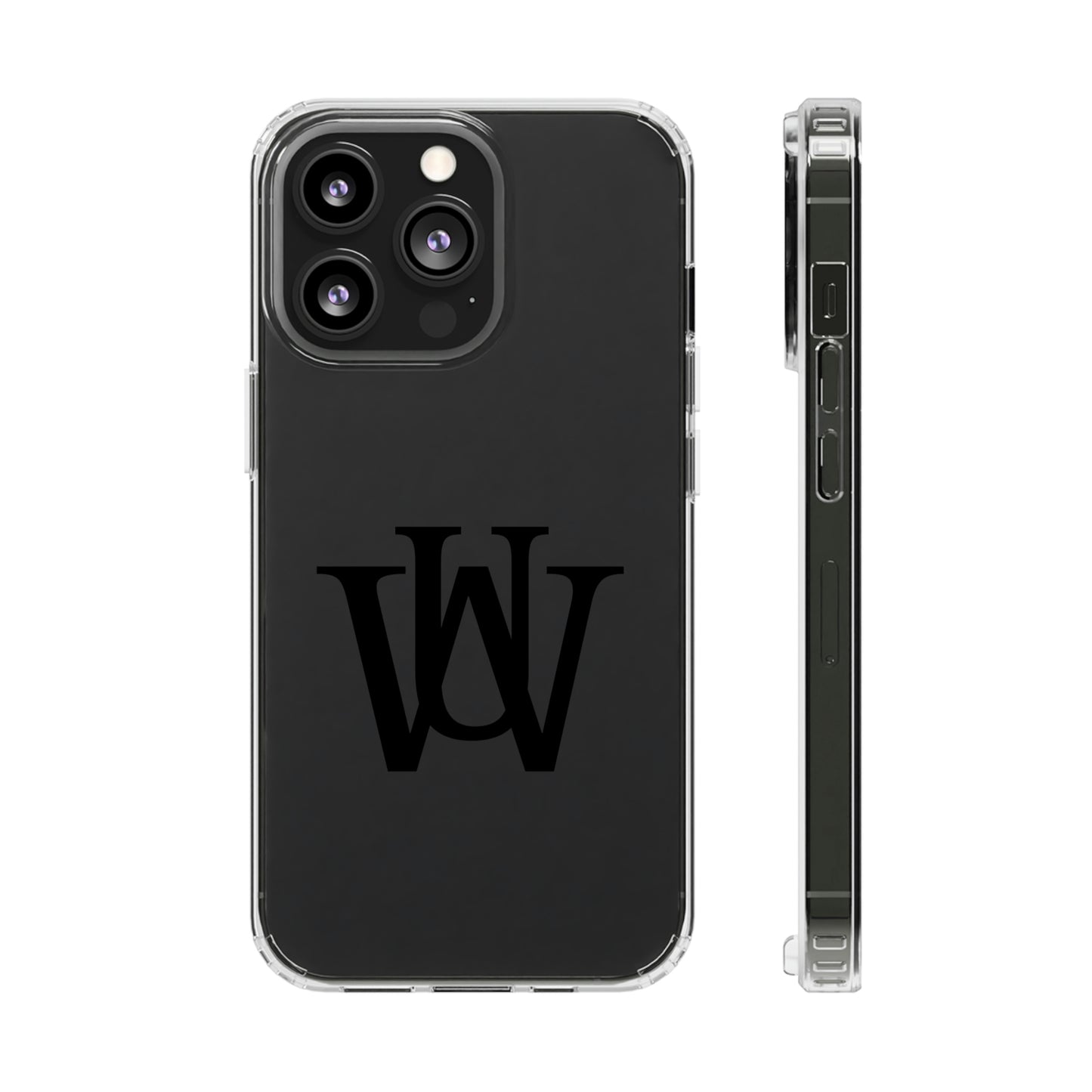 WAKE UP Phone Case (CLEAR BLACK)