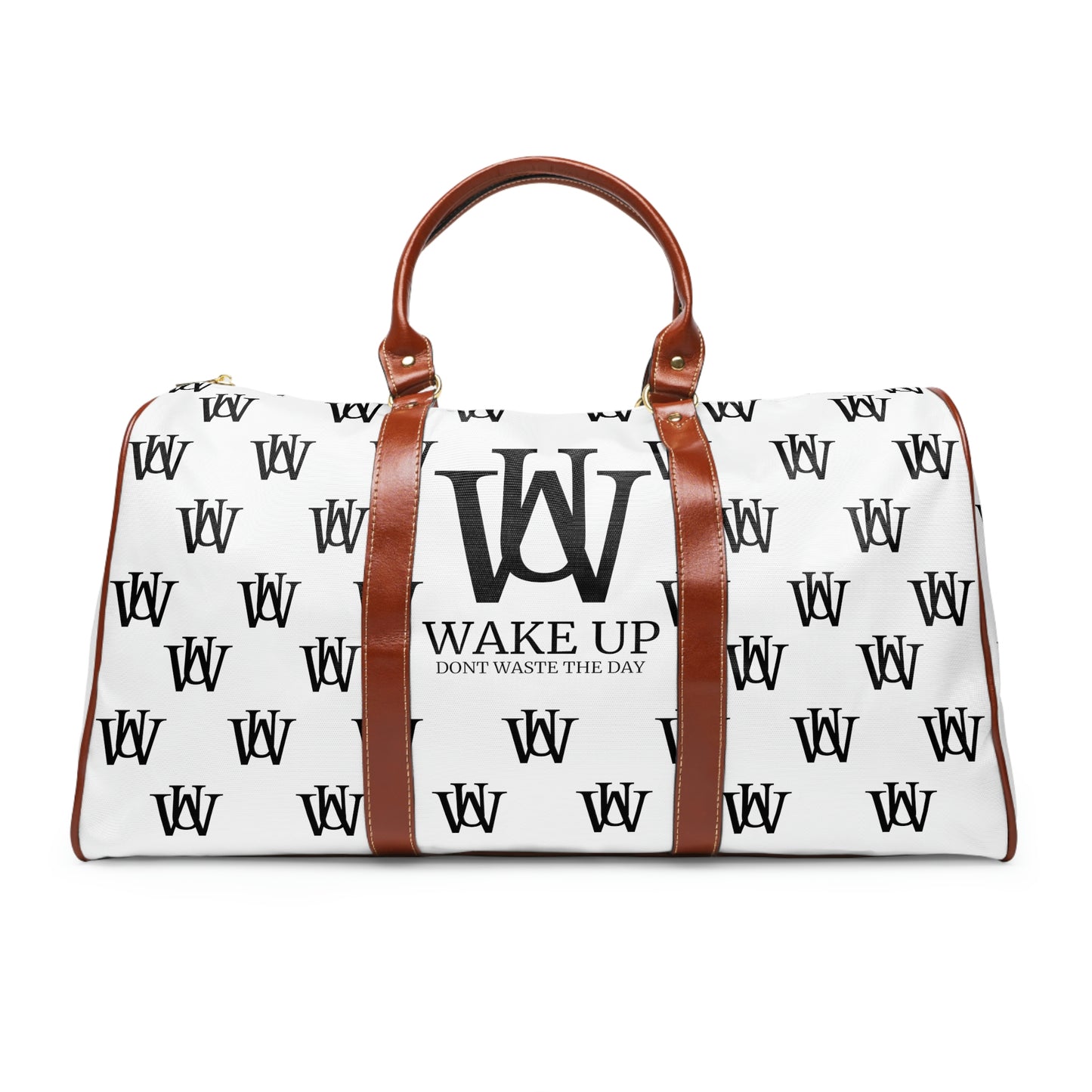 WAKE UP Waterproof Duffle Bag (WHITE)