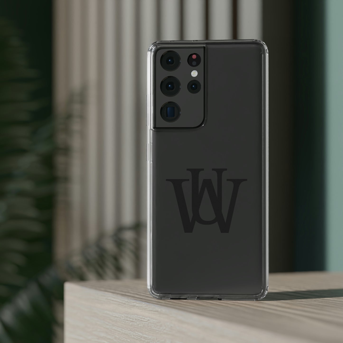 WAKE UP Phone Case (CLEAR BLACK)