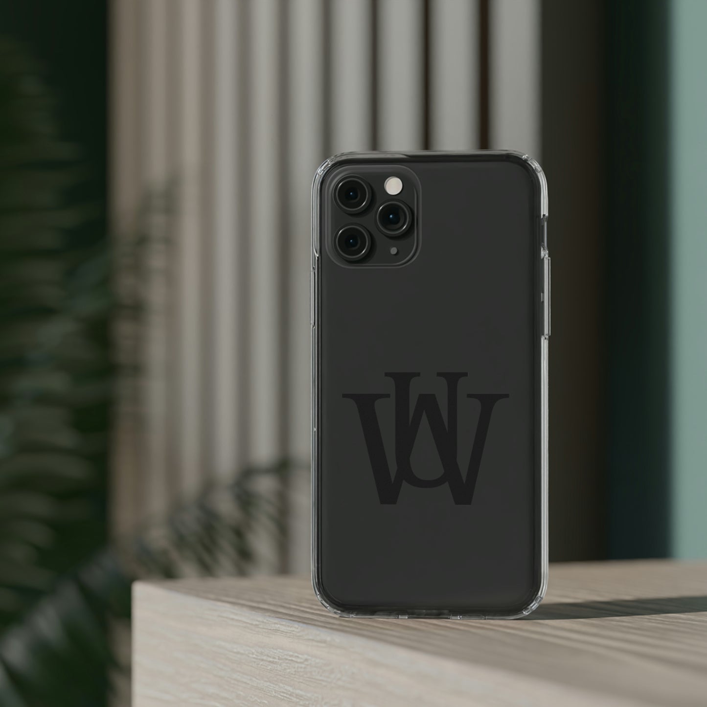 WAKE UP Phone Case (CLEAR BLACK)