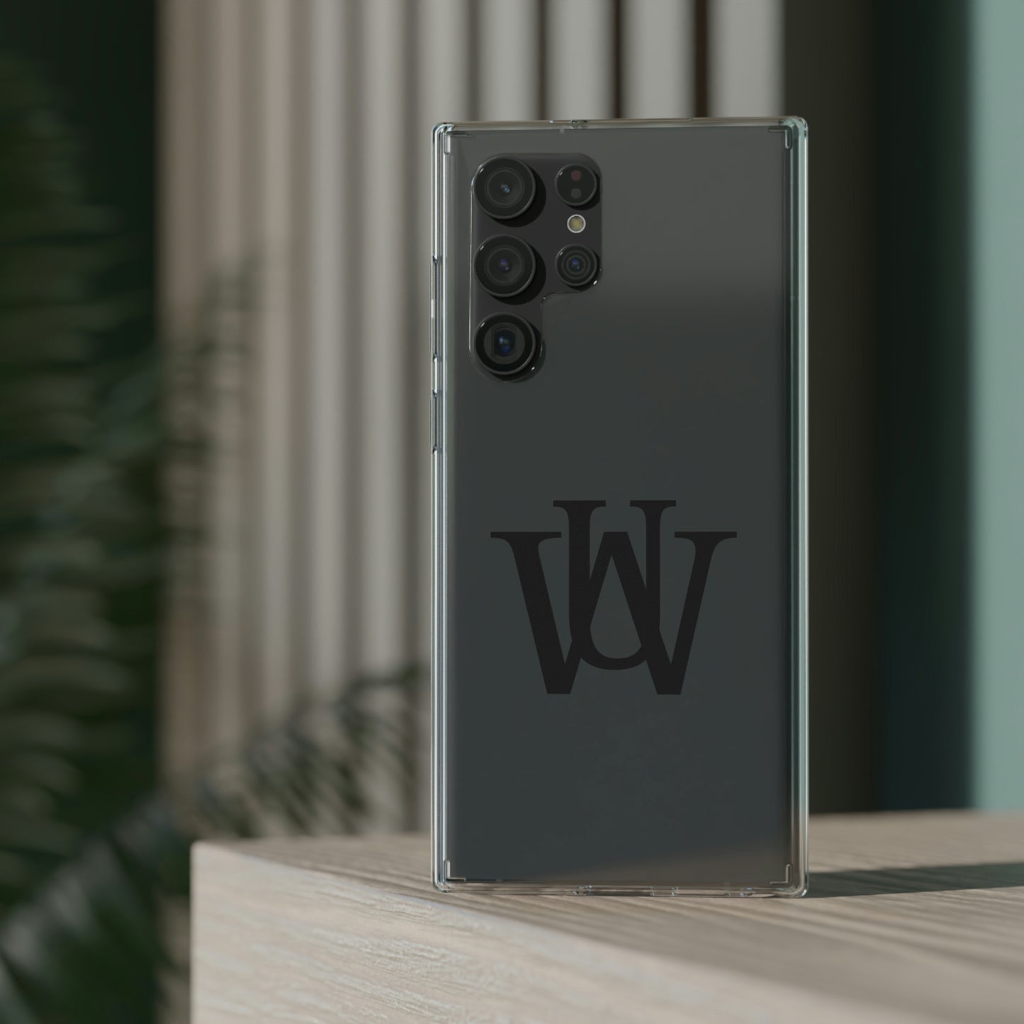 WAKE UP Phone Case (CLEAR BLACK)