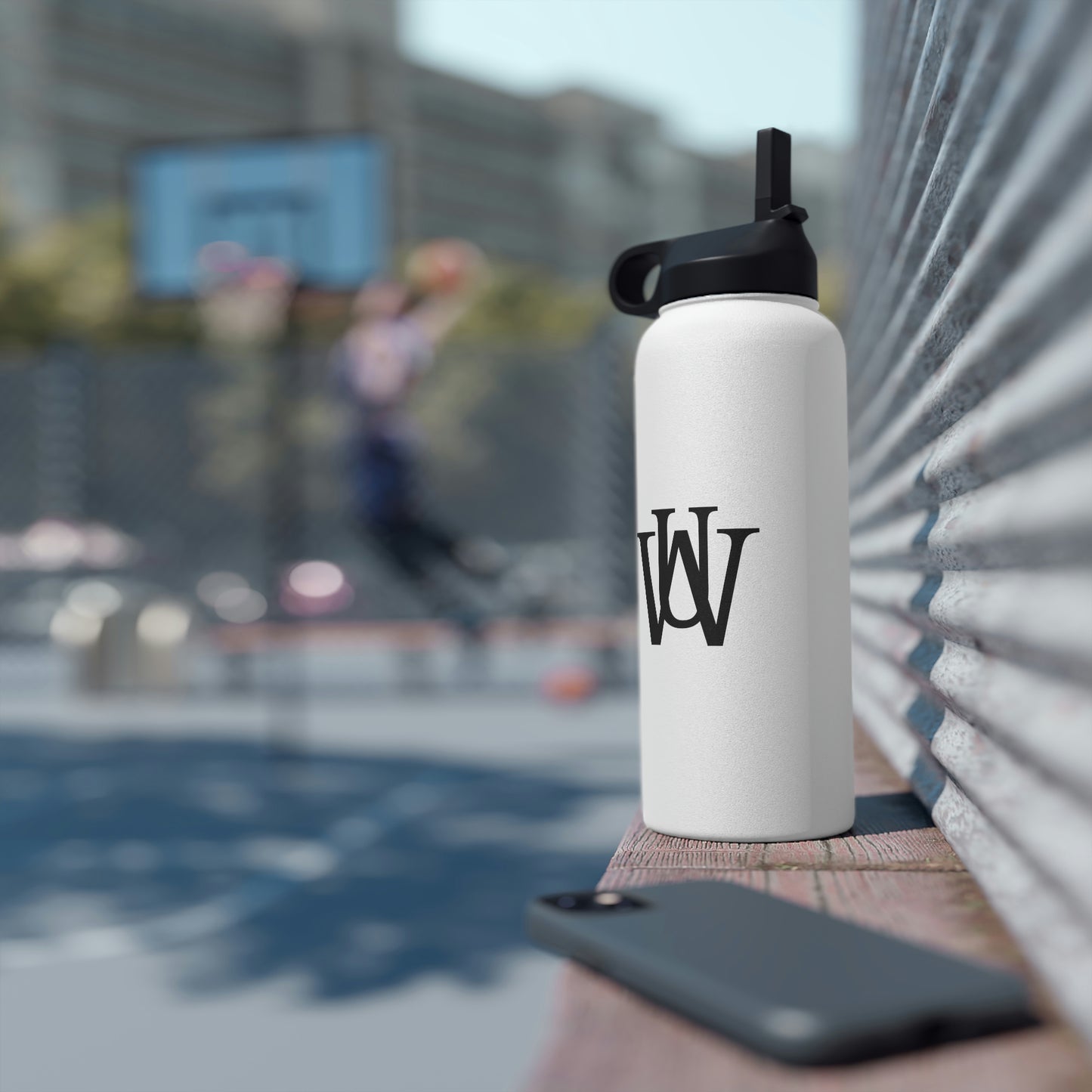 WAKE UP Stainless Steel Water Bottle